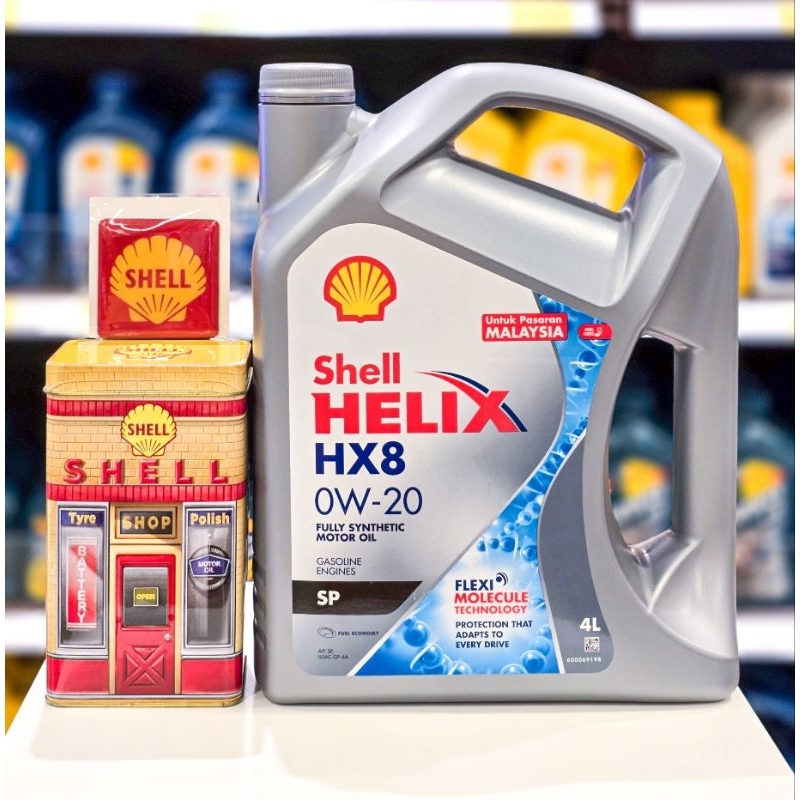 Shell Helix HX8 0W-20 4L (SIRIM Certified) + FREE Gift | Shopee Malaysia