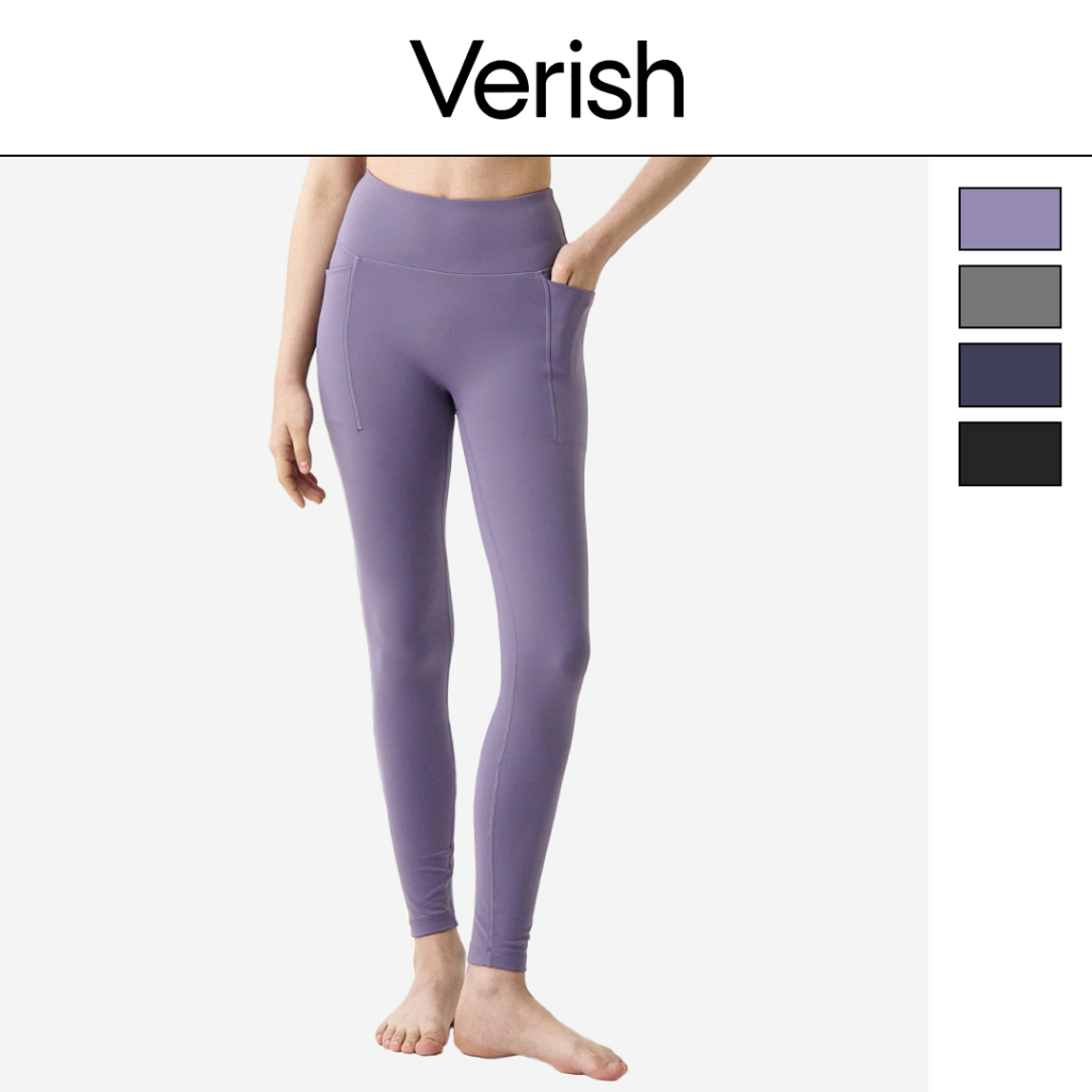 VERISH Light Fit Leggings Deep Pocket Full Length | Shopee Malaysia