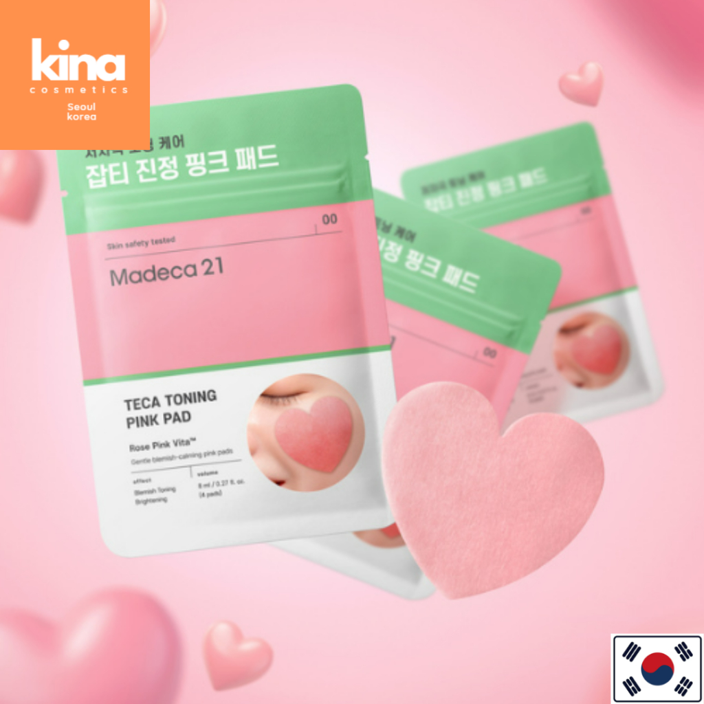 Madeca21 Teca Toning Pink Pad 4 sheets | Shopee Malaysia