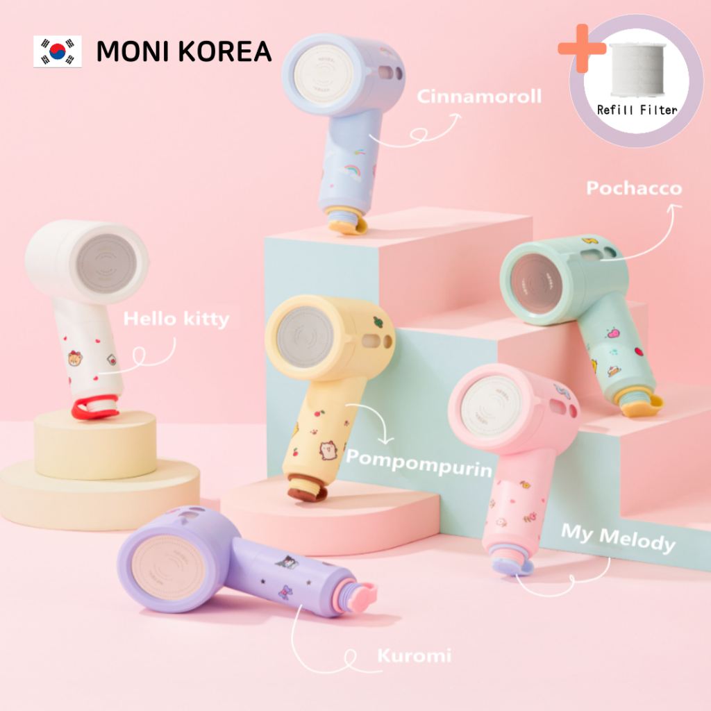 [Bareunsoo] Korea Authentic SANRIO Mini Filter Shower + Refill Filter ...