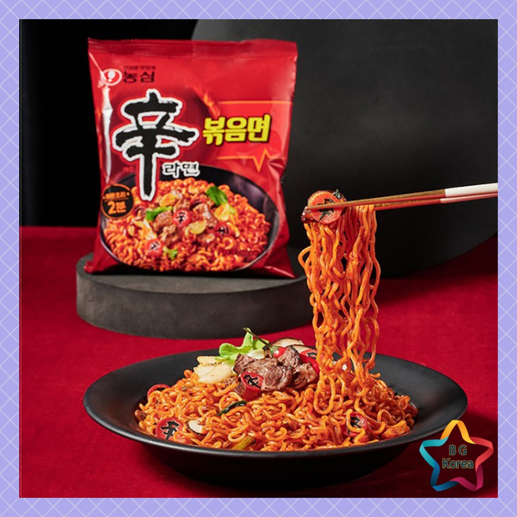 Nongshim New Shin Ramen Stir Fried Noodles 131g x 4EA /Instant Noodle ...