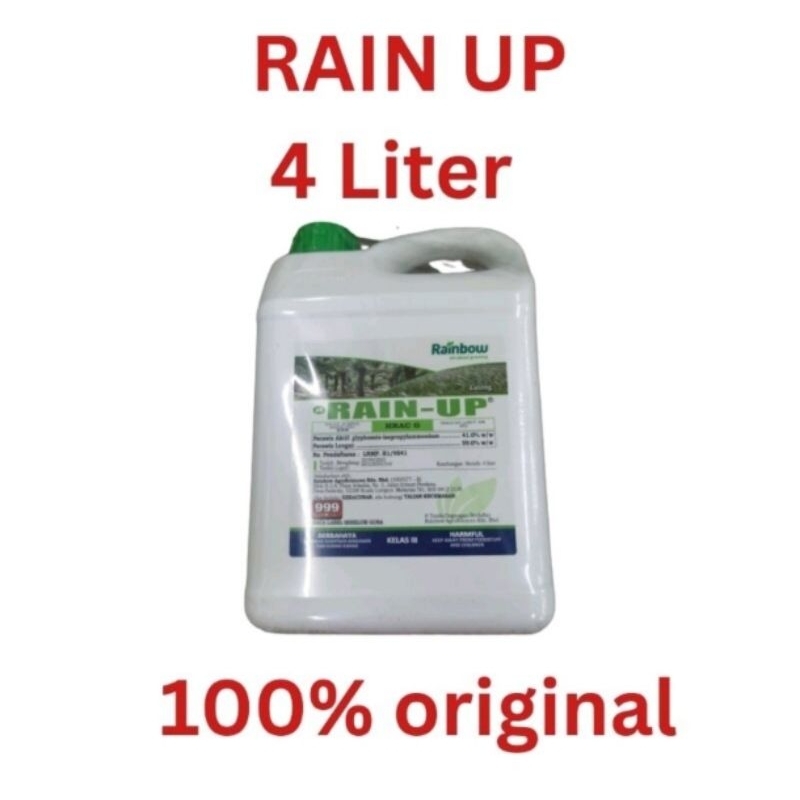 RAIN UP 4 Liter Glyphosate 41% (Sama Fungsi ECOMAX TYPHOON KEN UP ...
