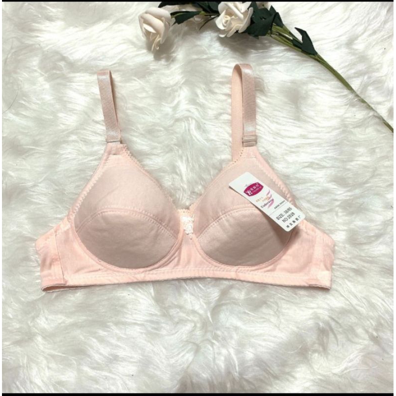 COD Bra small chest big cup unwired( tanpa wire)student bra/cotton bra ...