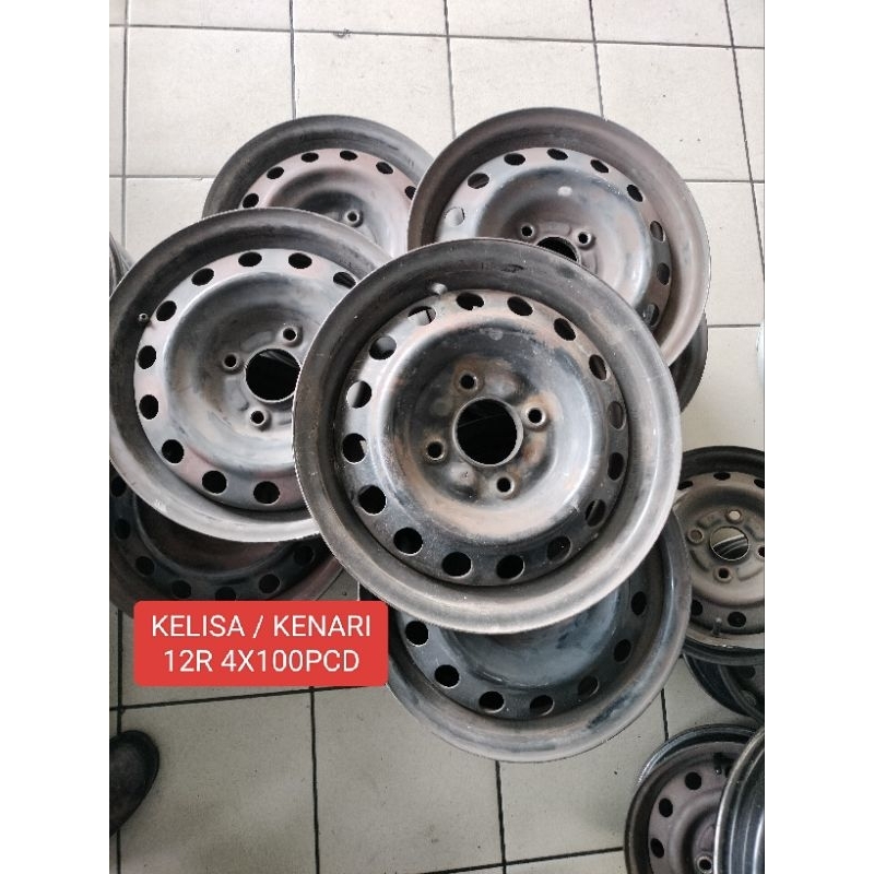 USED RIM BESI 12 INCH KELISA KENARI VIVA MODEL RM30 1PC | Shopee Malaysia