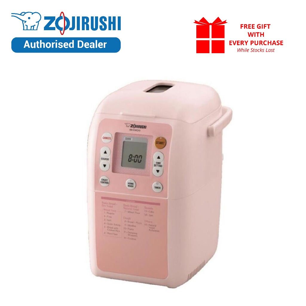 Zojirushi Bread Baking Machine BB-KWQ10 (Pastel Pink) | Shopee Malaysia