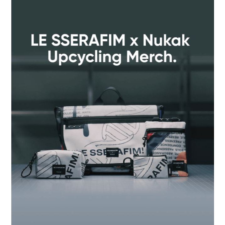 LE SSERAFIM x Nukak] String Cross Bag Upcycling Merch. | Shopee