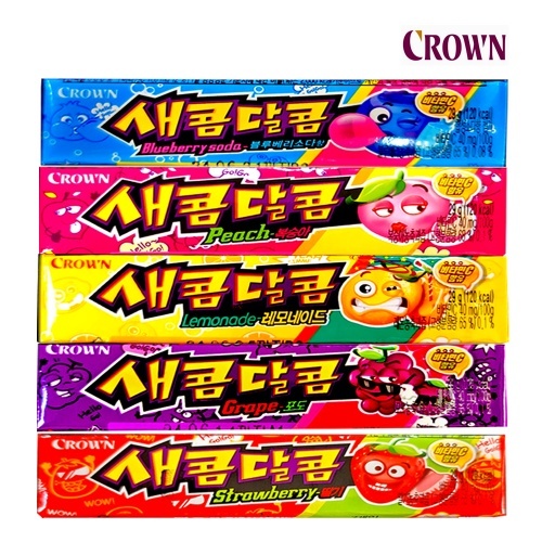 Crown: Sweet and Sour Korean Candy (Five Flavors) | Shopee Malaysia