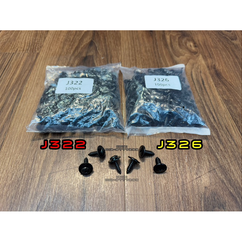 100Pcs Screw Fastner Cross Car Bodykit Skirt Skirting Screw Skru Fender ...
