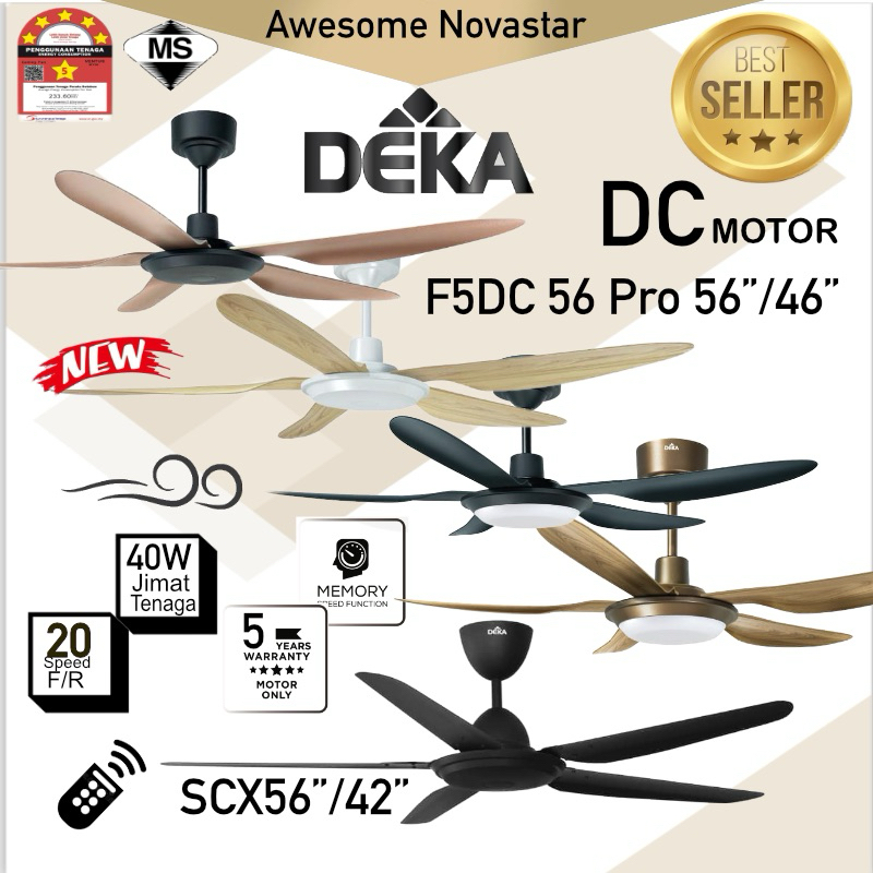 DEKA (New 2025) F5DC Pro46”/ 56" inches DC motor Remote control 5