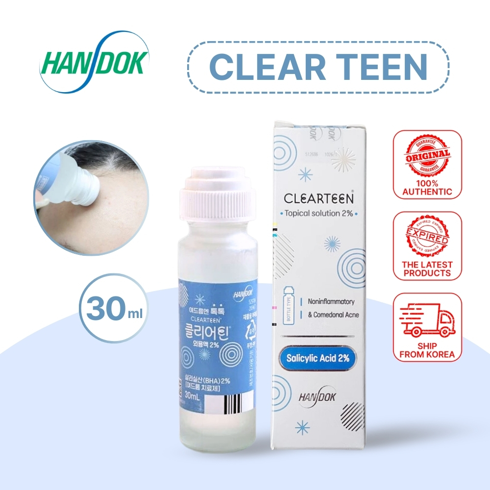 (New)HANDOK Clearteen 30ml Acne Blackhead Whitehead Spot Treatment BHA ...