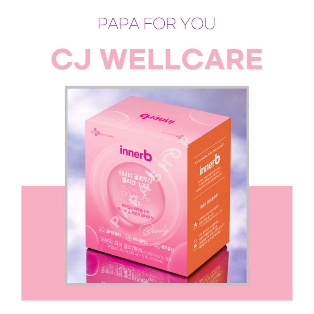 [CJ WELL CARE] INNERB Glow Shot Collagen 3,000 50mlX6Bottles | Shopee ...