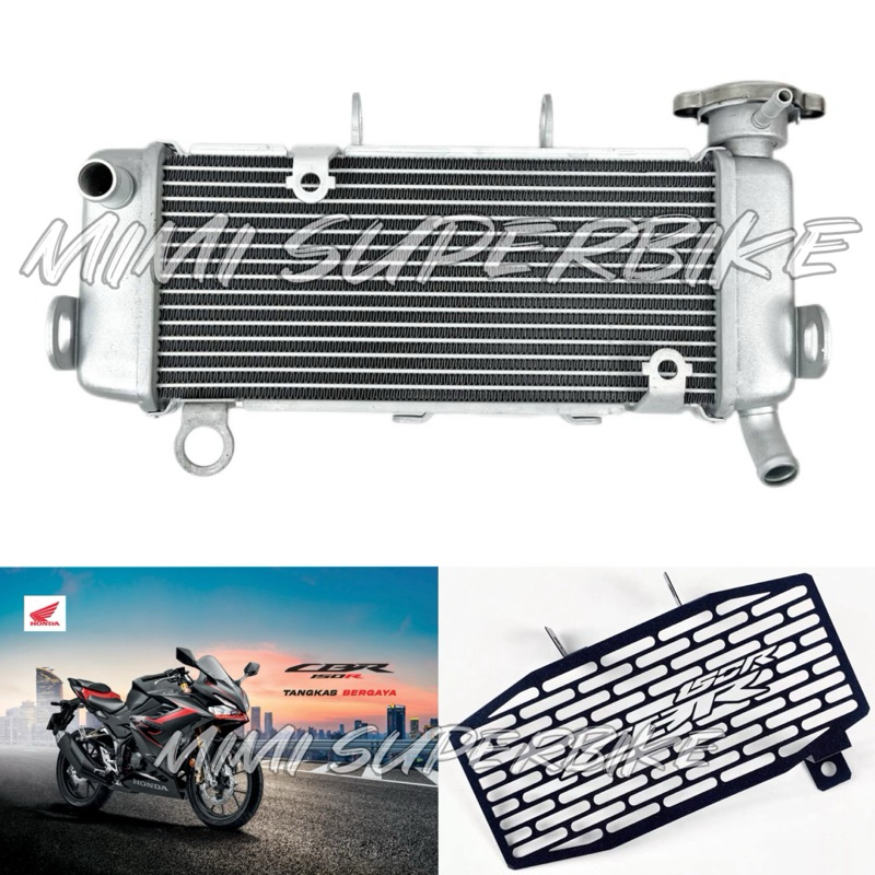 HONDA CBR150R CBR150 CBR 150 2019 - 2025 RADIATOR STANDARD SILVER ...
