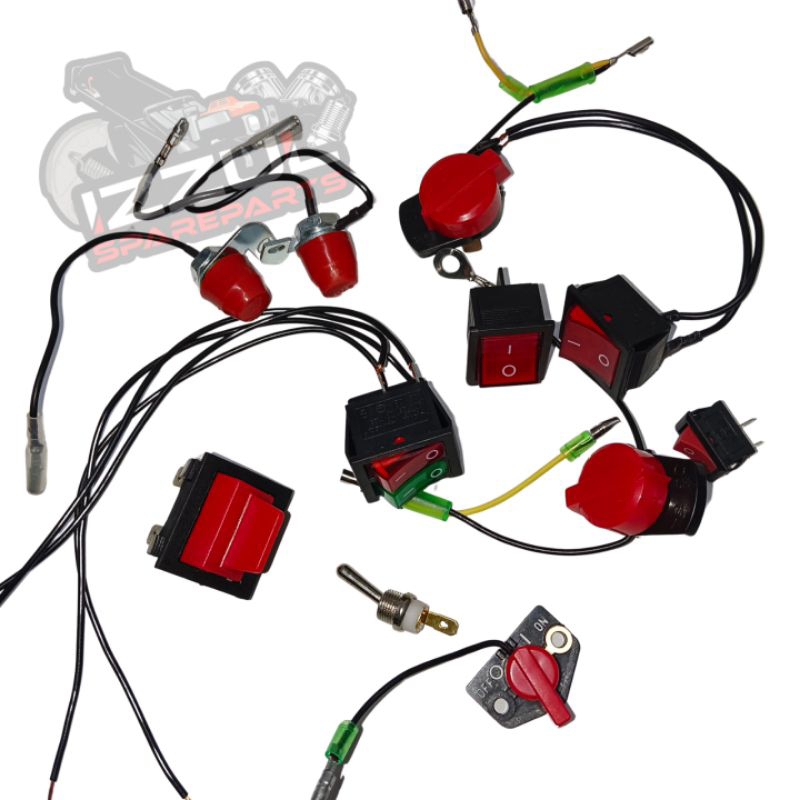 SWITCH ON OFF MESIN RUMPUT GENERATOR ENGINE ROBIN SUBARU EY20 ET950 ...