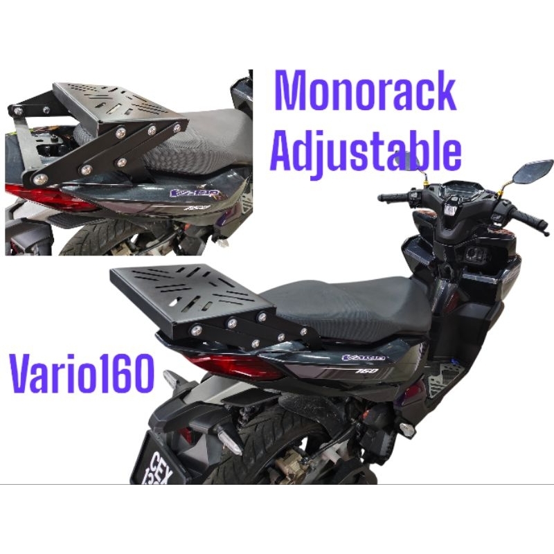 MONORACK ADJUSTABLE RACK TOP BOX RACK ADJUSTABLE HONDA VARIO160 VARIO ...