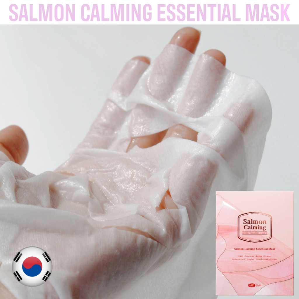 Salmon Calming Essential Mask [1 Box/10 Sheets] | Shopee Malaysia