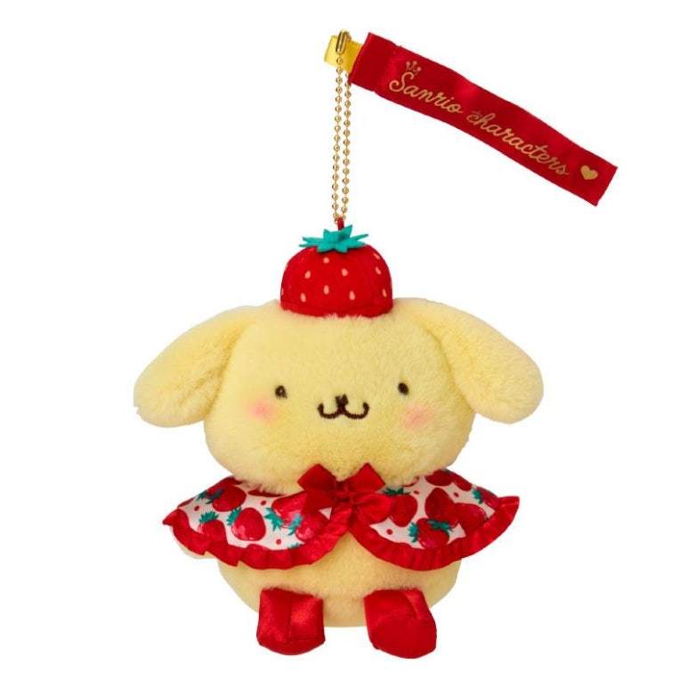 Sanrio Ichigo Shimbun 50th Anniversary Pompompurin Mini Plush Mascot ...