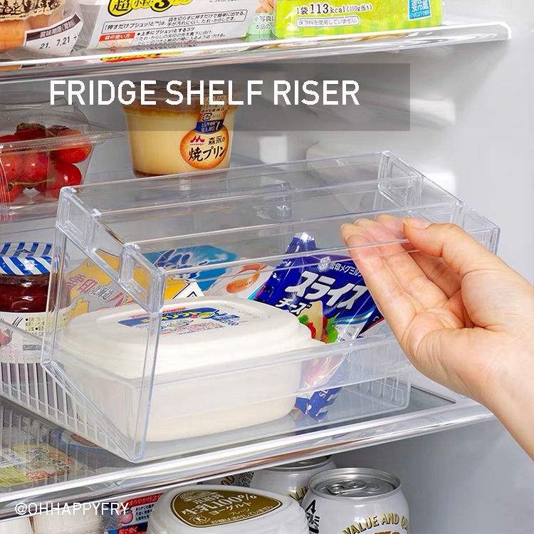 Fridge Organizer Shelf Riser Stand Freezer Organizer Divider Storage ...