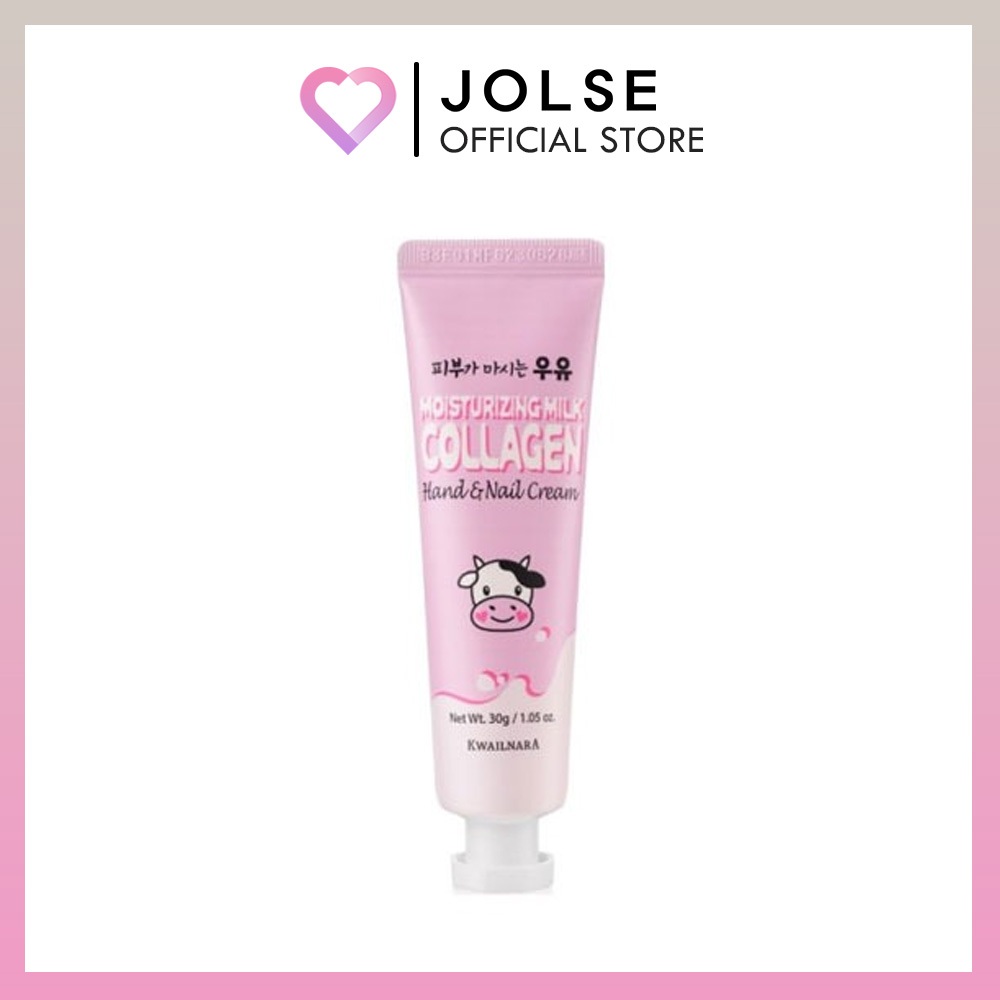 KWAILNARA Moisturizing Milk Collagen Hand & Nail Cream 30g | Shopee ...