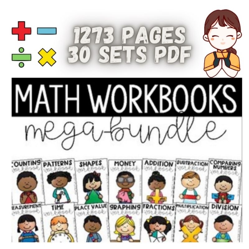 M4-Maths Worksheet Mega Bundle 30 sets Mathematics Kindergarten ...