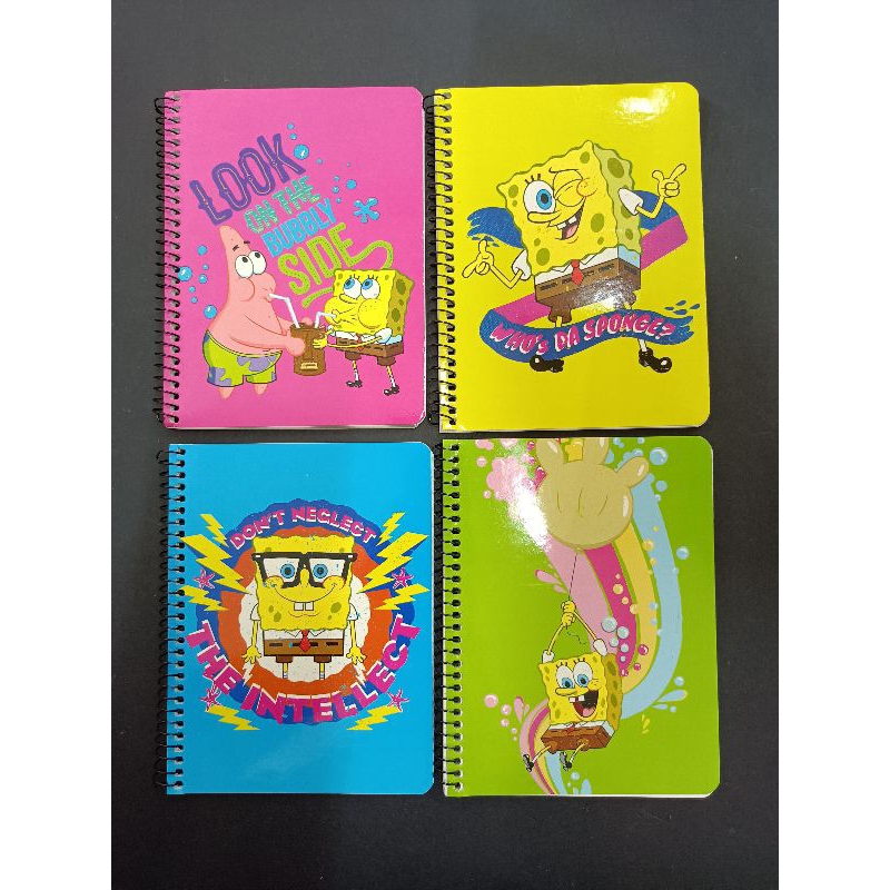 Campap SpongeBob SB26752 A6 56gsm 50 sheets Spiral Note Book / Buku ...