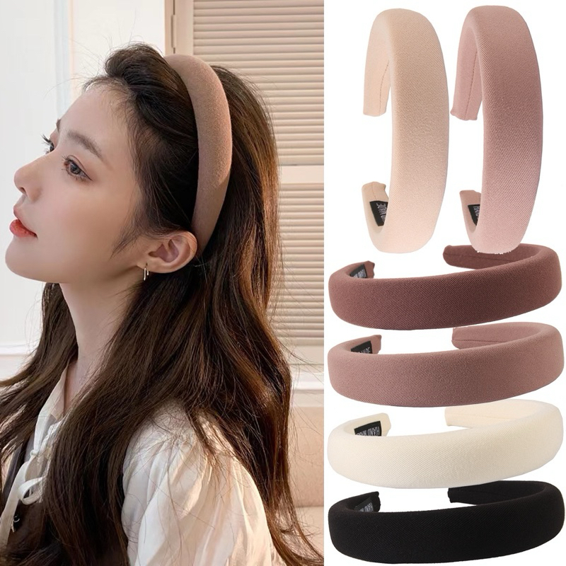 🇲🇾Ready Stock🇲🇾Khaki Headbands Wash face Headband hair band head band ...
