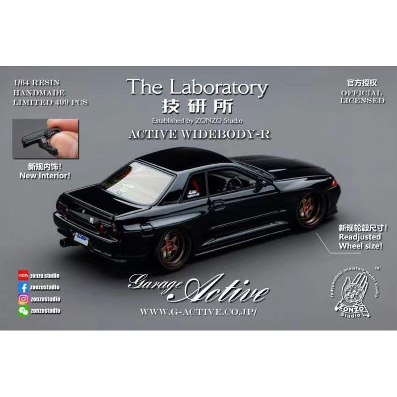 The Laboratory x Zonzo Studio 1/64 Garage Active WideBody-R Nissan