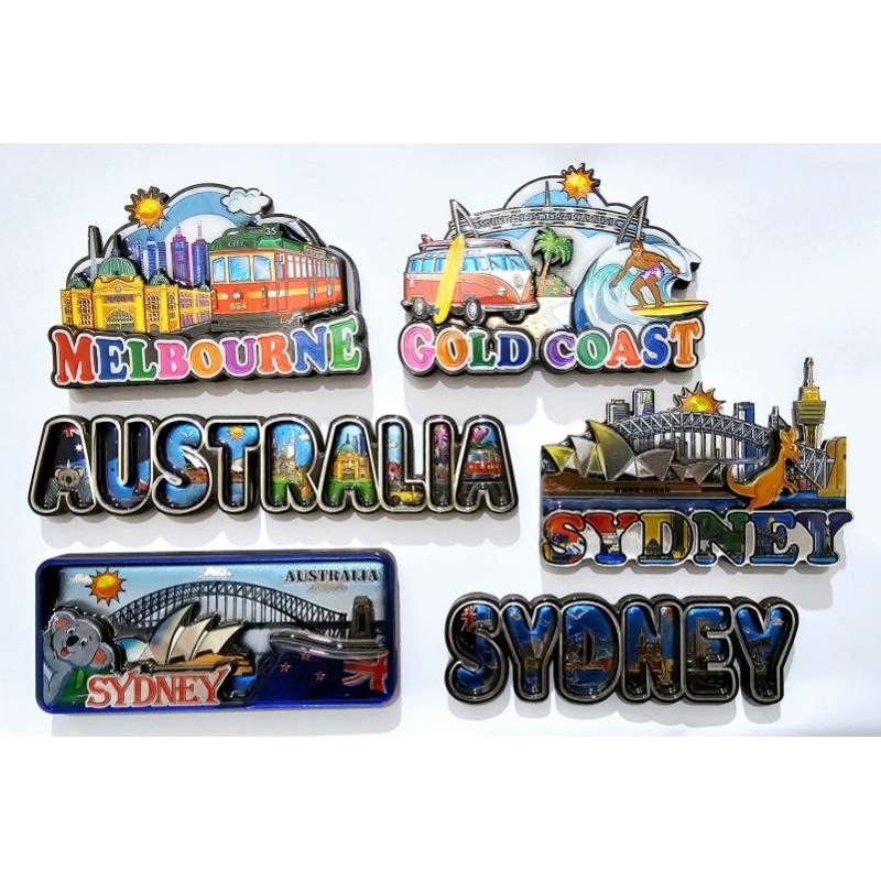 [27(a)] 3D Wooden Fridge Magnets (MDF) - AUSTRALIA ~ SYDNEY ~ MELBOURNE ...