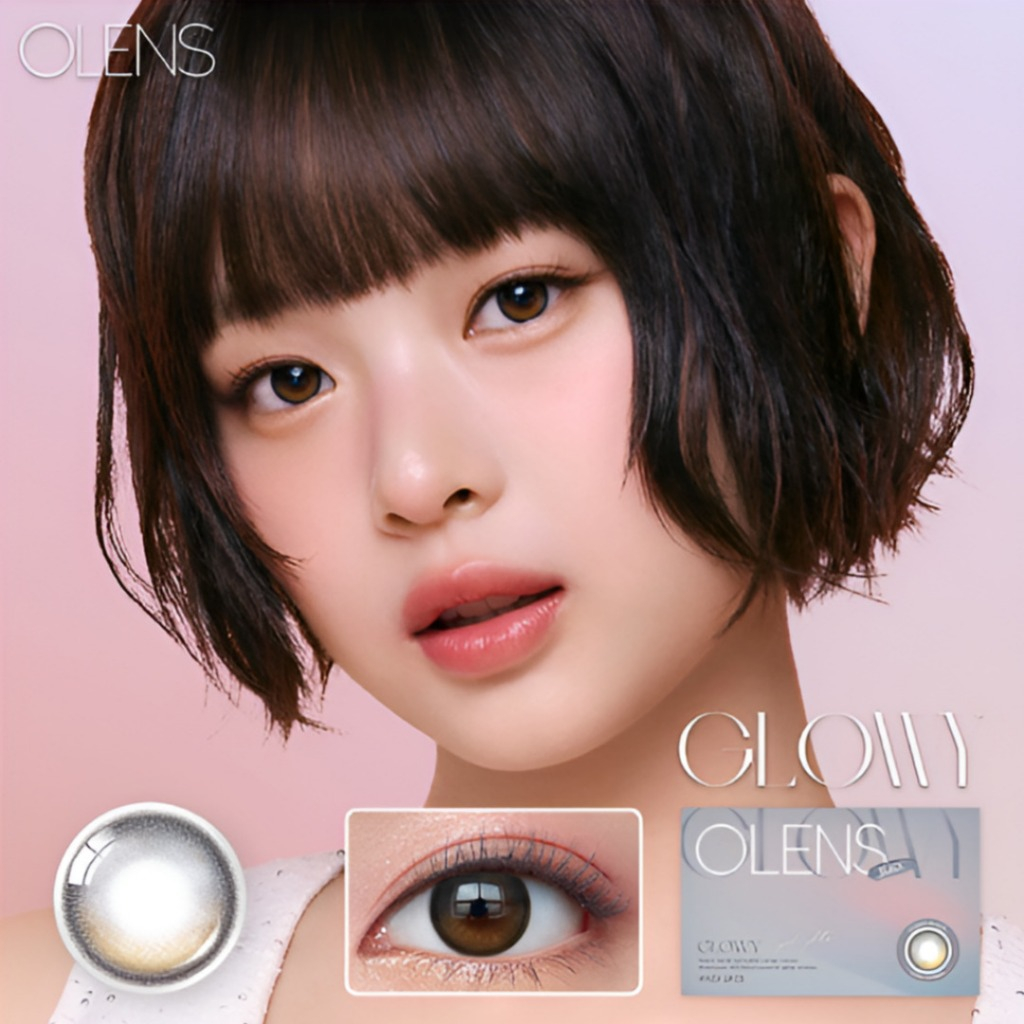 OLENS GLOWY Black Month – 1 Color | Monthly GLOWY Black Colored Contact ...
