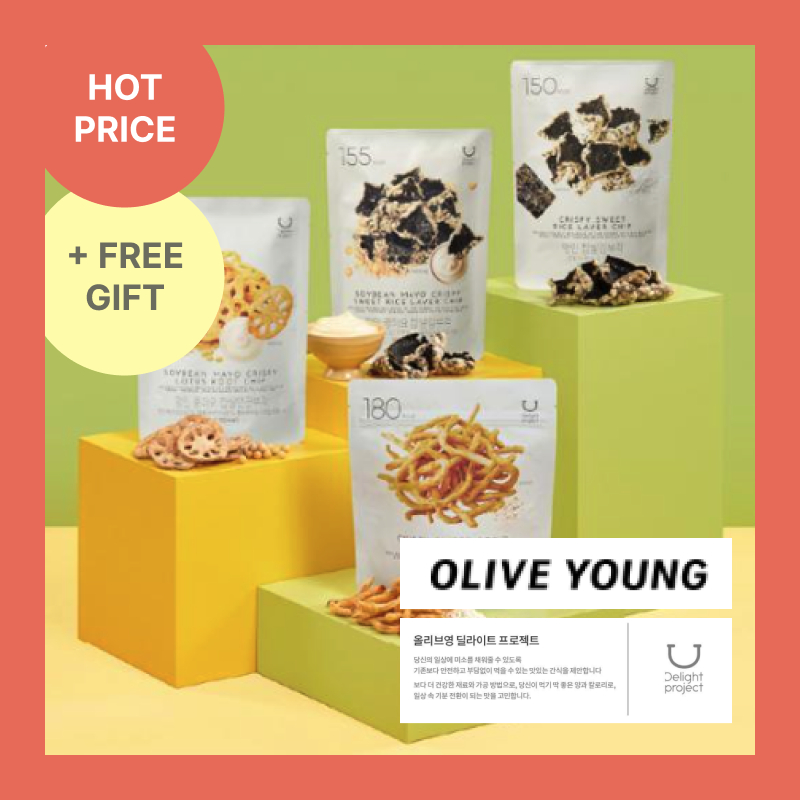 [Olive Young/ Delight Project] Delight Project Seaweed Chips 4 flavor ...