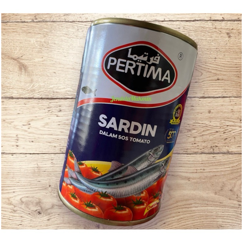 Sardin dalam sos tomato PERTIMA (425g & 155g) | Shopee Malaysia