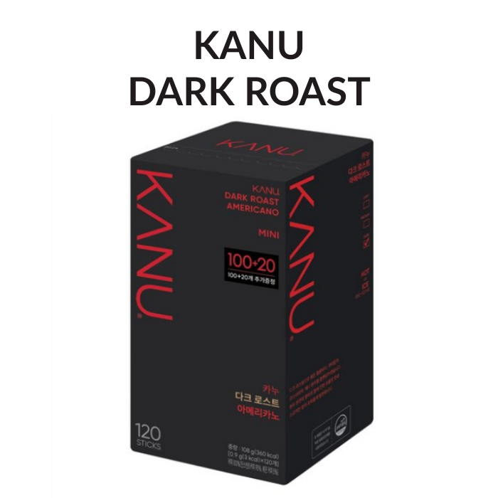 KANU Mini Black Dark Roast (120 Stick), Korean Premium Coffee ...