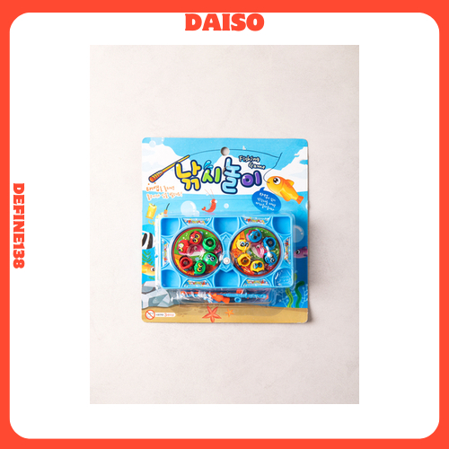 DAISO Magnetic Fishing Game Toy | Colorful Rotating Fish Catch Set for ...