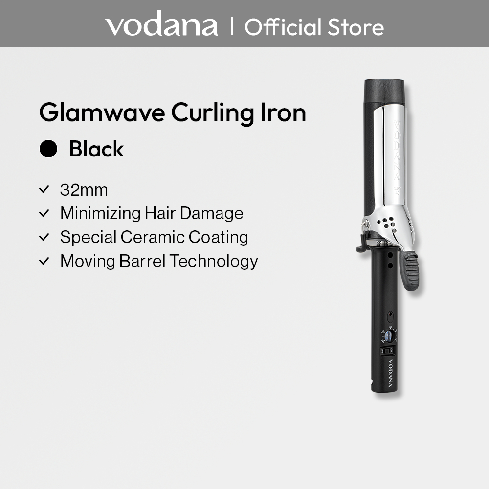 VODANA Glam Wave Curling Iron - Black (32mm/36mm/40mm) | Shopee