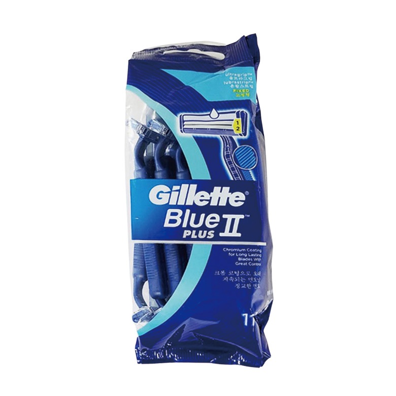 11-Pack Gillette Blue II Plus Sensitive Disposable Razor | Shopee Malaysia