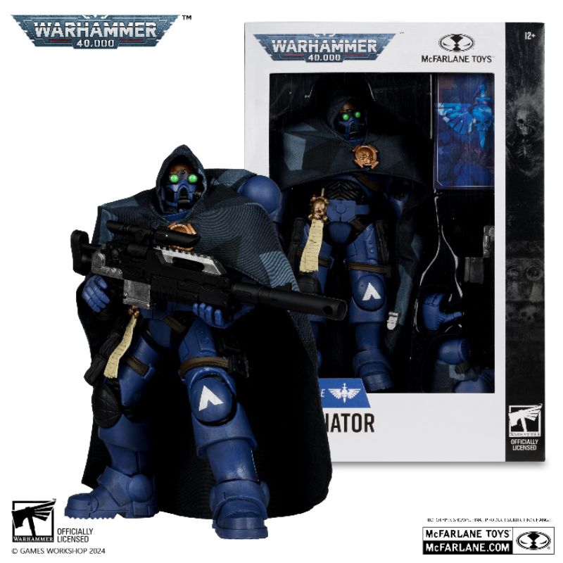 McFarlane Toys - Warhammer 40,000 Eliminator (Space Marine) - Figura 7 Pollici Con 22 Punti Articolari E Accessori