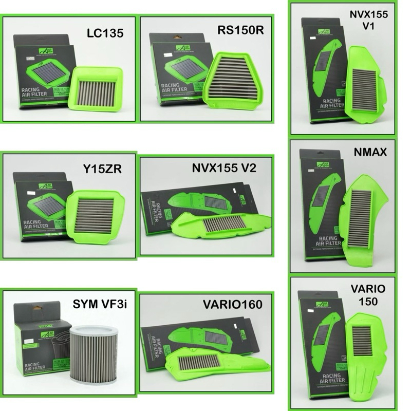 AJI RACING AIR FILTER STAINLESS STEEL Y15ZR Y16ZR Y15 Y16 LC135 135LC ...