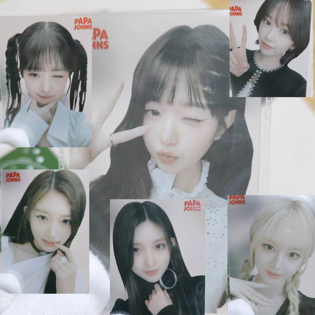 IVE Official Transparent Photocard Papa Johns (Select/Full Set ...