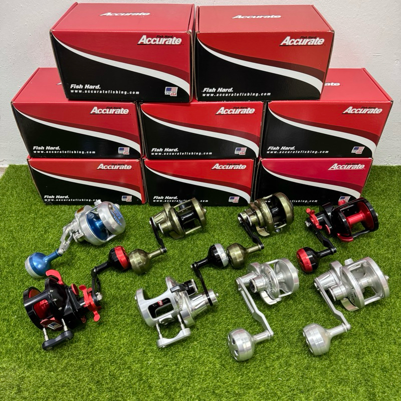 Accurate Valient Single/2 speed/Valient Limited Olive/Tern/Dauntless/Boss  Xtreme Limited Reel Jigging Bottom Fishing | Shopee Malaysia