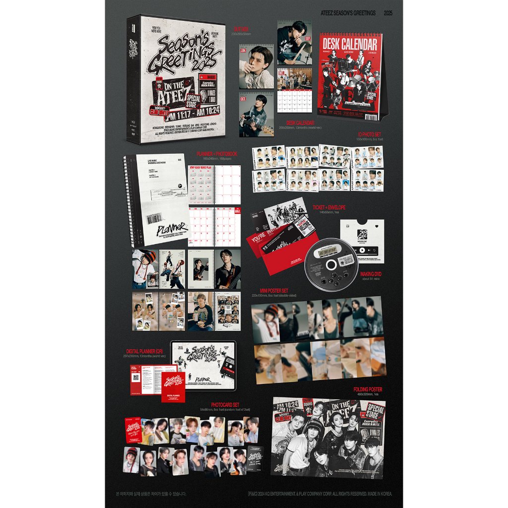[POB] ATEEZ 2025 SEASON'S GREETINGS Shopee Malaysia