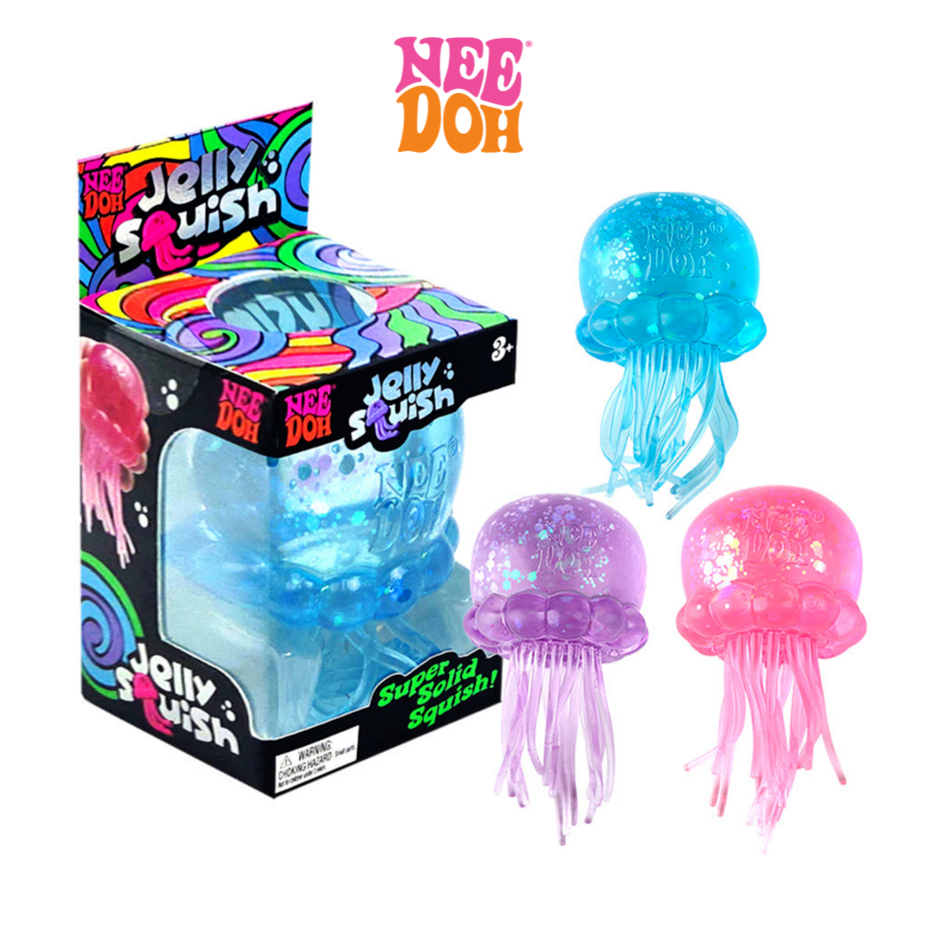 NeeDoh Jellyfish Squishy Stress Ball | Soft Slow Rising Squishy Toy ...