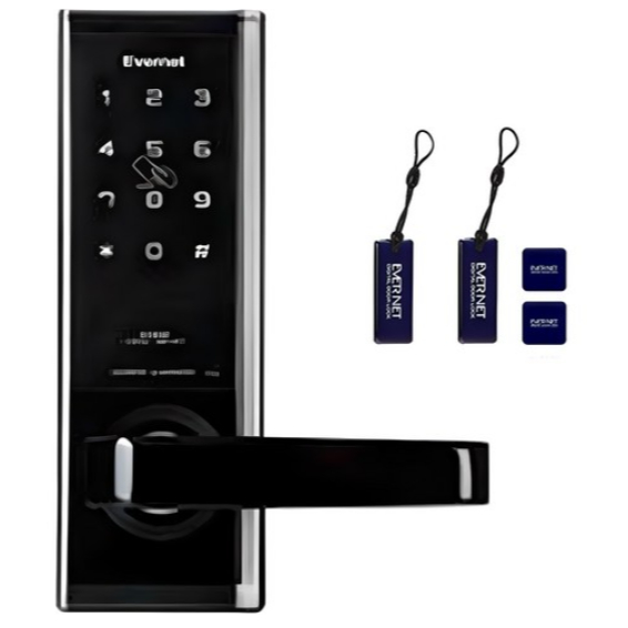 EVERNET EN950 DIGITAL DOOR LOCK SYSTEM WITH HANDLE, 1 UNIT | KEYLESS ...
