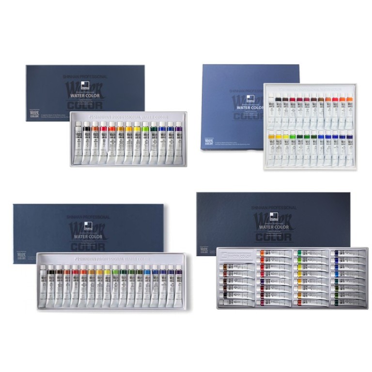 Shinhan Professional Watercolor Paint 7.5ml x 13, 18, 24, 30 Colors ...