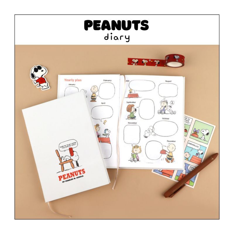 [PEANUTS] Snoopy & Friends Undated Planner|Diary 12-Months | PEANUTS ...