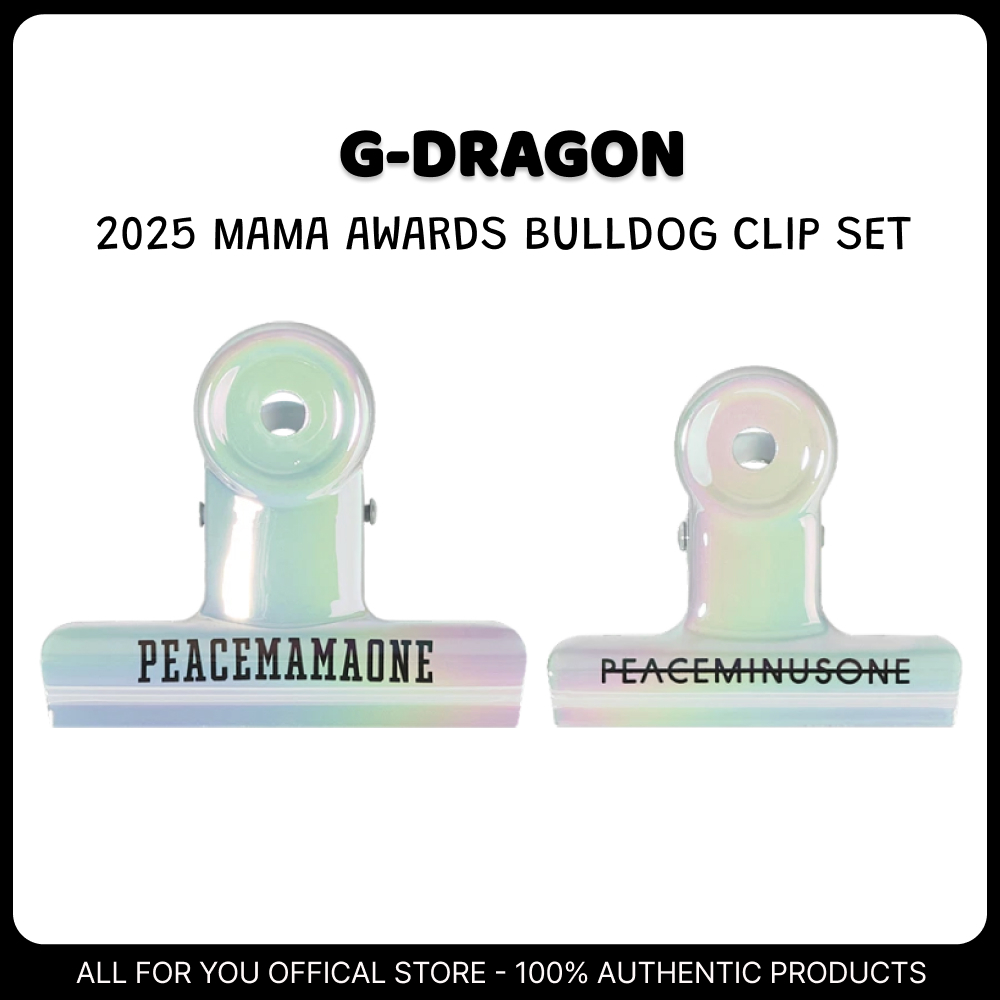 PEACEMINUSONE] 2025 MAMA Awards Peacemamaone Bulldog Clip Set (Set