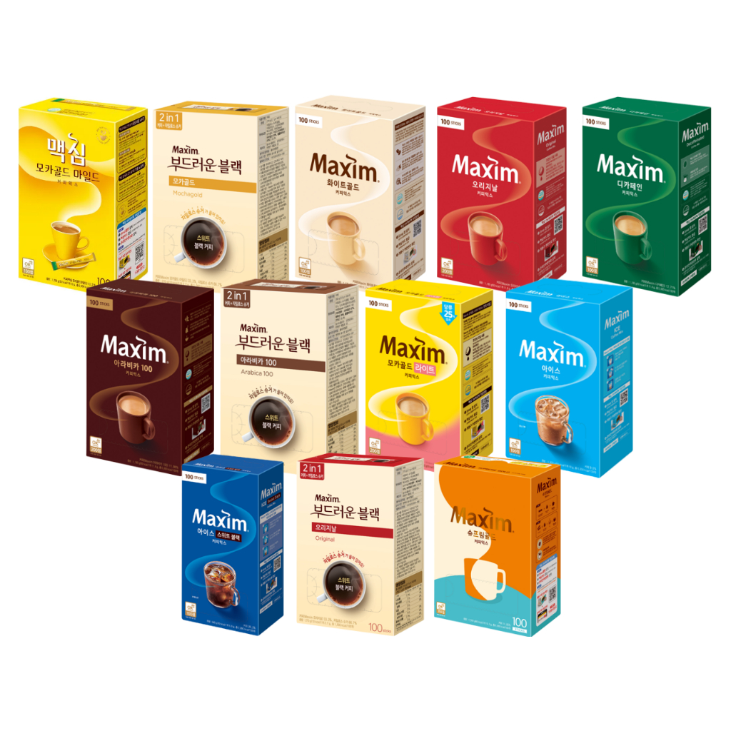 Maxim Korean Instant Coffee Mix Mocha Gold / White Gold / Arabica ...