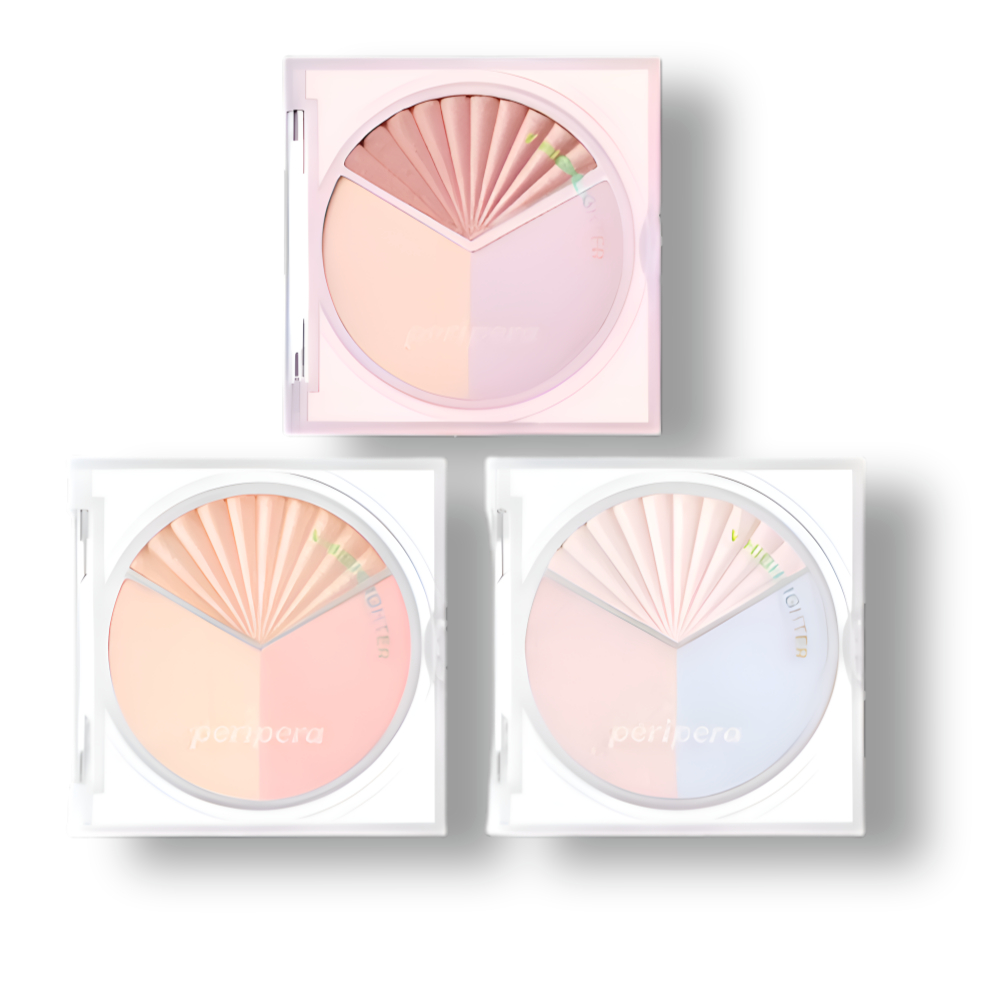 [peripera] NEW V Highlighter (3 Shades) | Buttery Powder Highlight ...