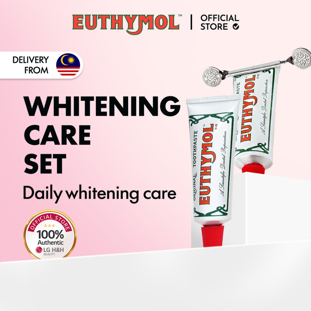 EUTHYMOL Toothpaste Original Gift Set + Sqeezer Set (106g x 2 ...