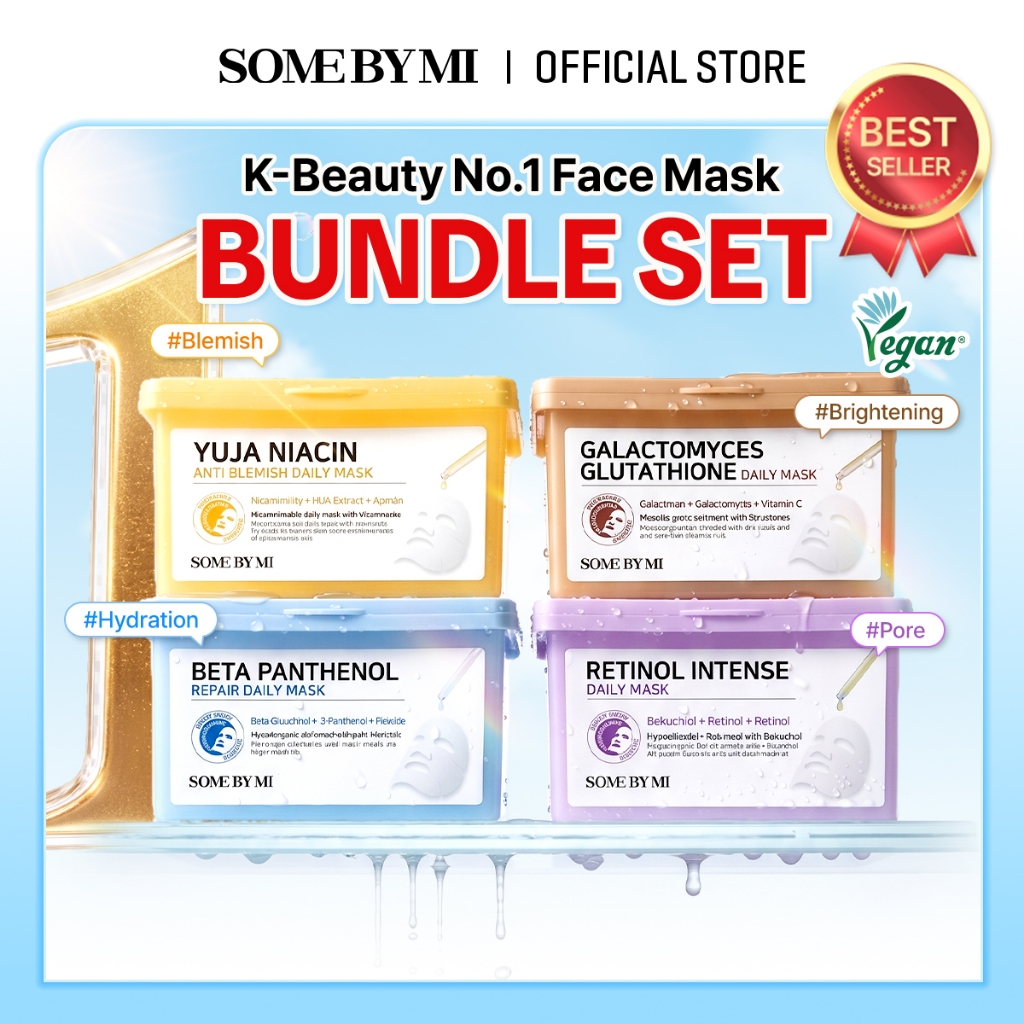 [BEST SELLING] SOME BY MI DAILY MASK 30EA BUNDLE SET (Glutathione daily ...