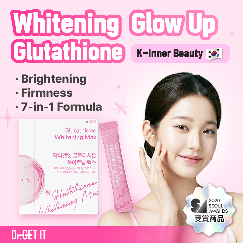 Dr. GET IT Glutathione Whitening Max With Glutathione x Collagen x White Tomato – Triple Bright Formula