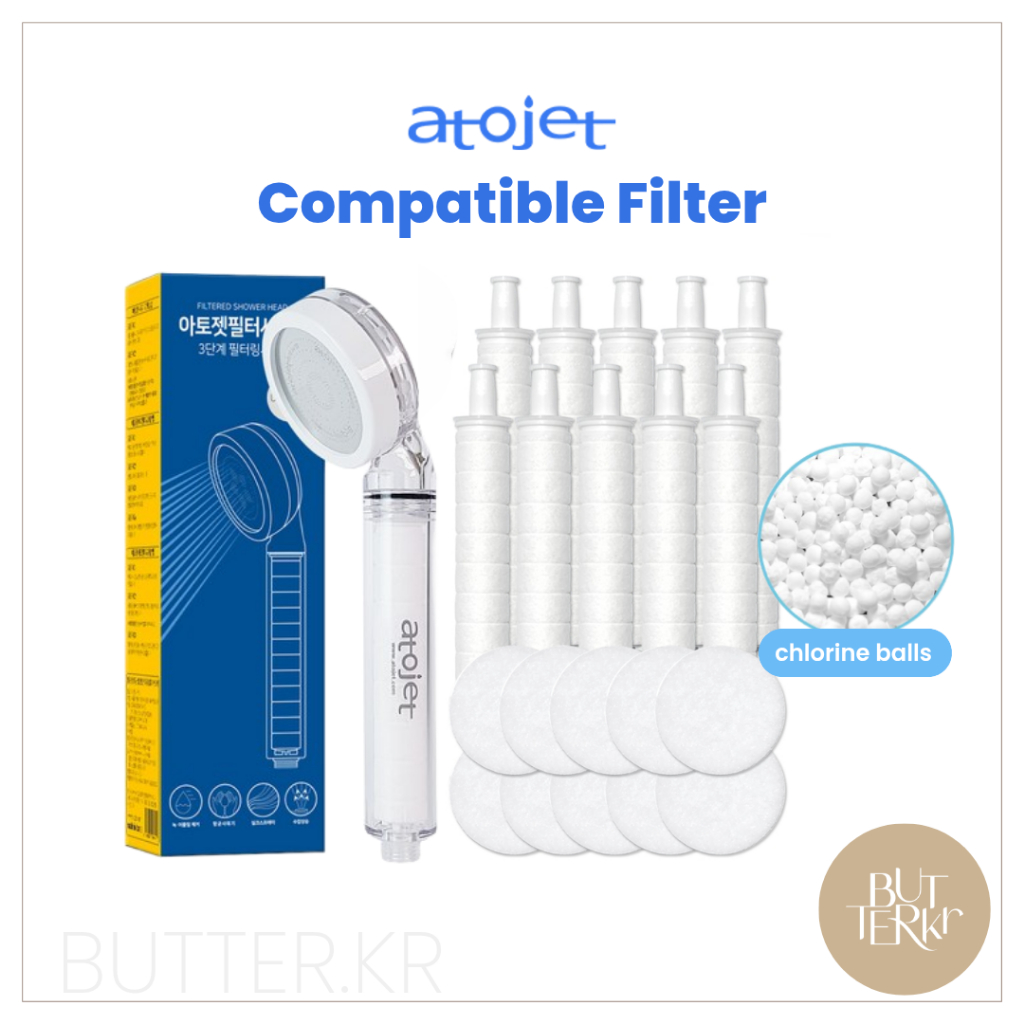 Atojet Filter Shower head Compatible Filter Refill Atojet filter Rust ...
